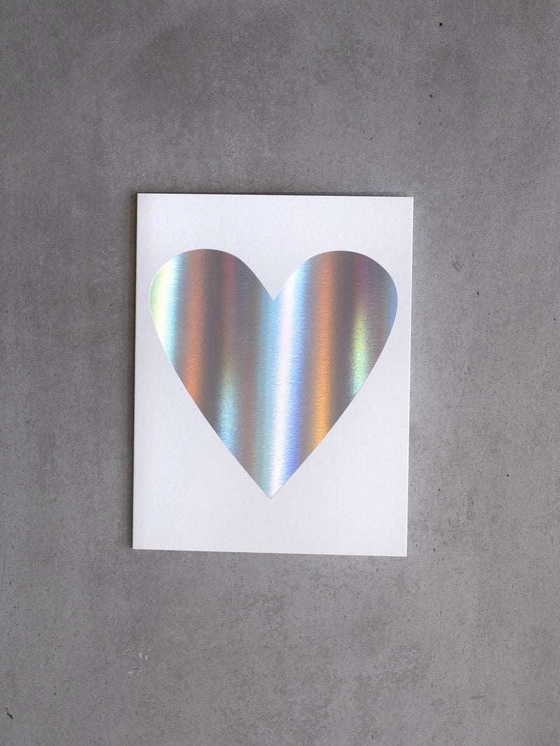 HOLOGRAM HEART CARD