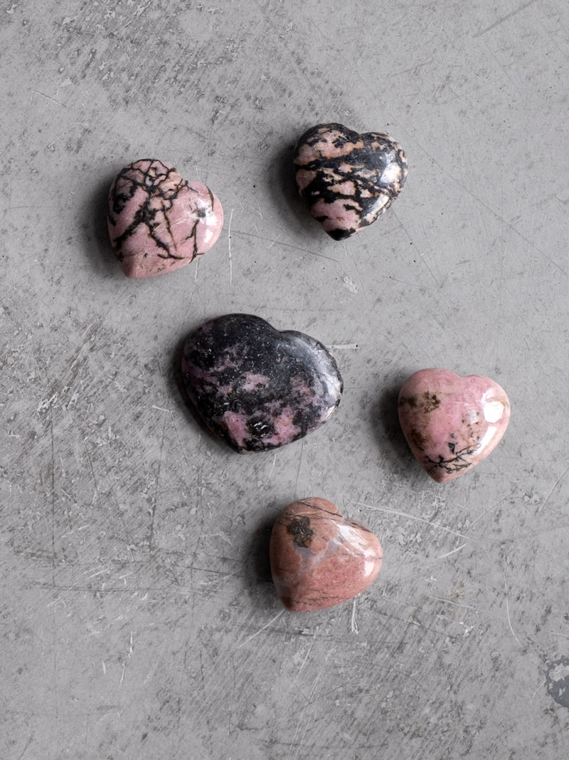 RHODONITE HEART