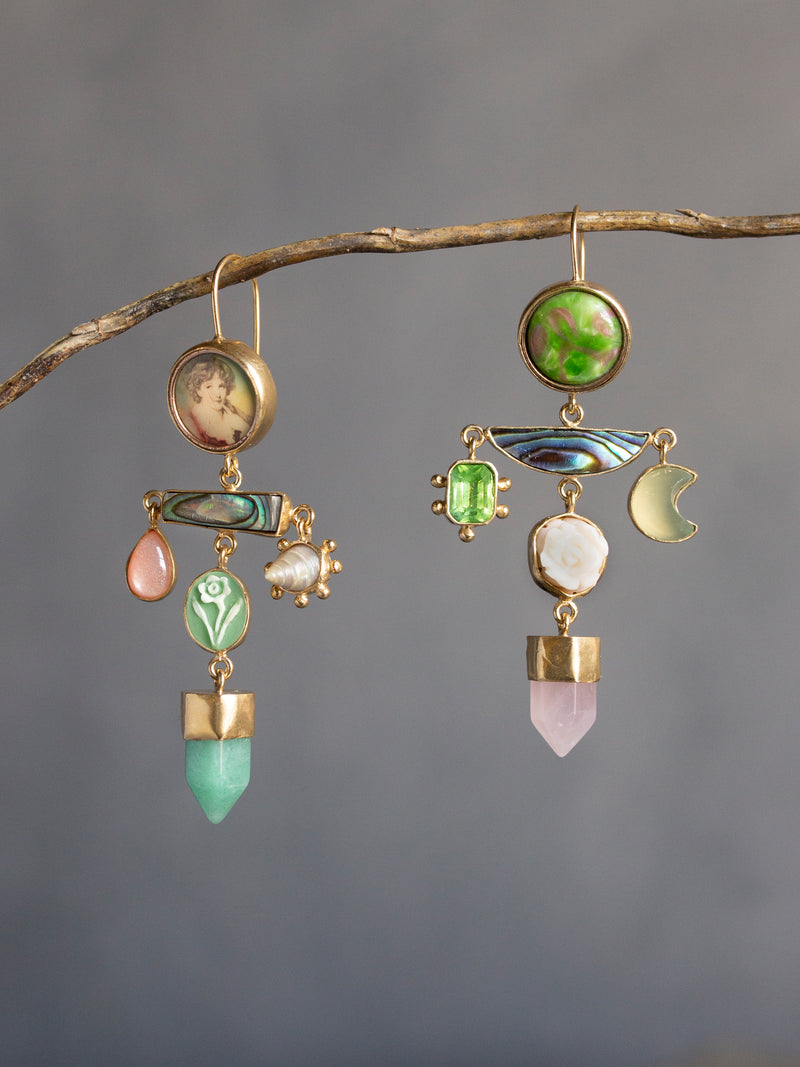 GRAINNE MORTON GREEN + PINK BALANCE DROP