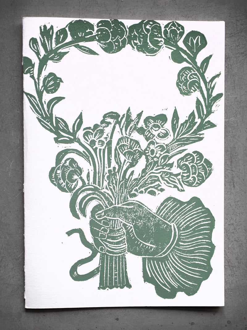 MINNIEOLGA GREEN POSIES CARD