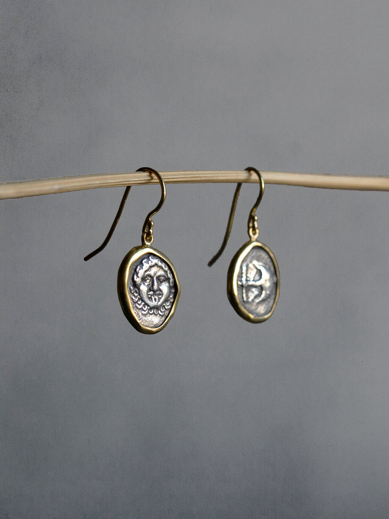 MEDUSA COIN EARRINGS