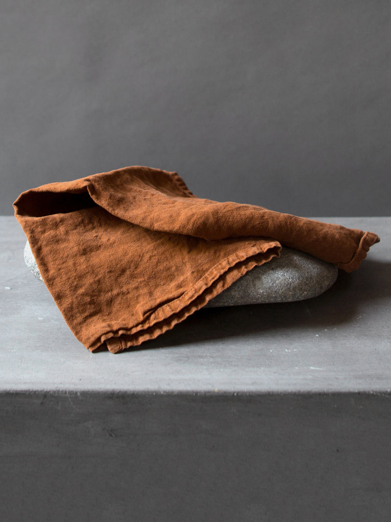 TERRA COTTA LINEN NAPKINS